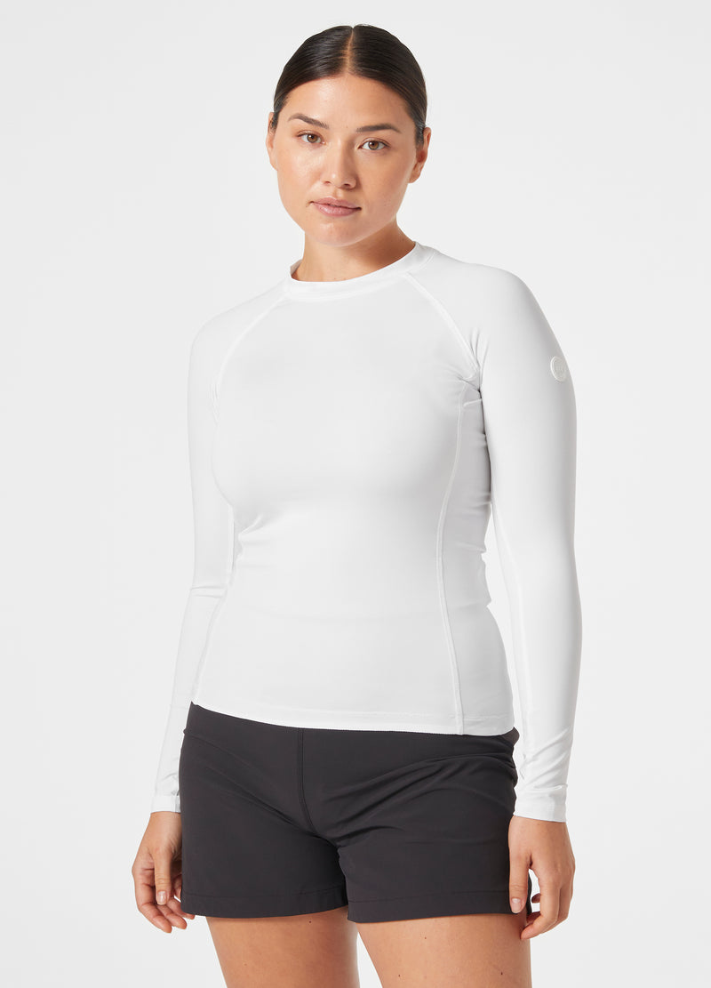 W Waterwear White Women's Rashguard