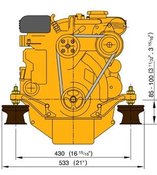 Vetus M3.29 27 Hp Deni̇z Motoru, Şanziman Dahi̇l
