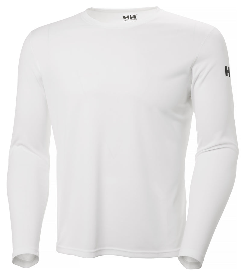 HH Tech Crew LS White T-Shirt