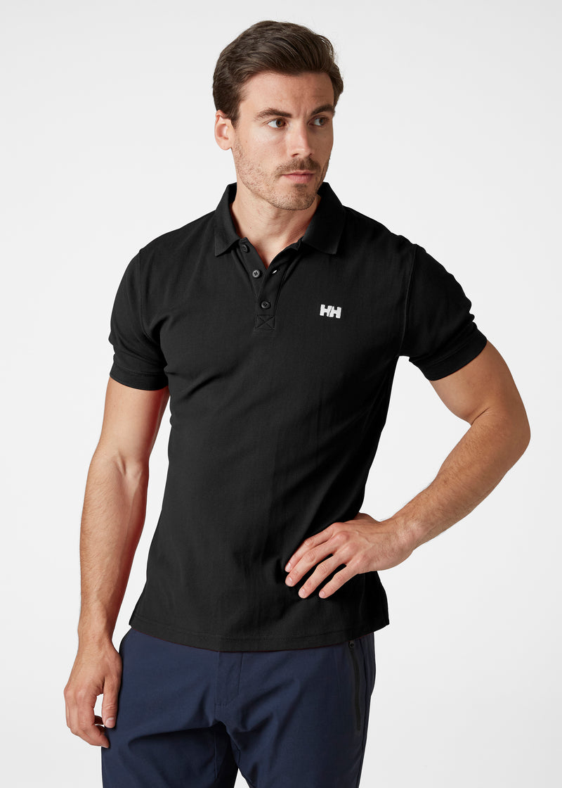 Driftline Polo Neck Black Men's T-Shirt