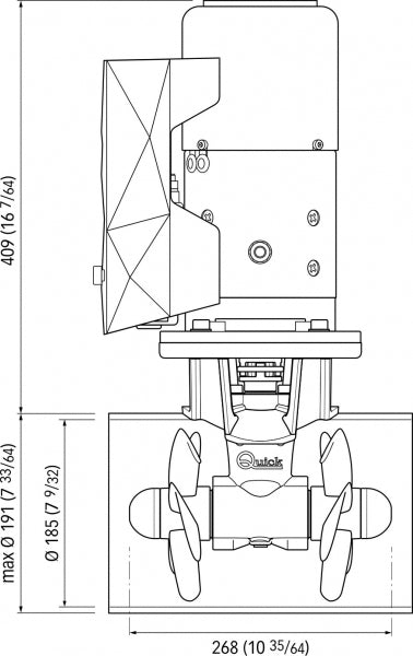 Bow Maneuvering Thruster 105kgf 12V