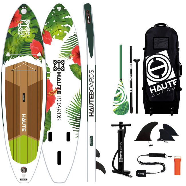 Haute Boards Tropics 11'0 Inflatable Sup Paddle Board Full Package