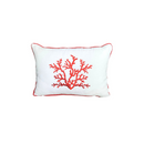 Red Coral Detailed Pillow