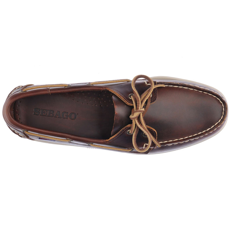 Brown Lace-Up Men's Leather Loafer