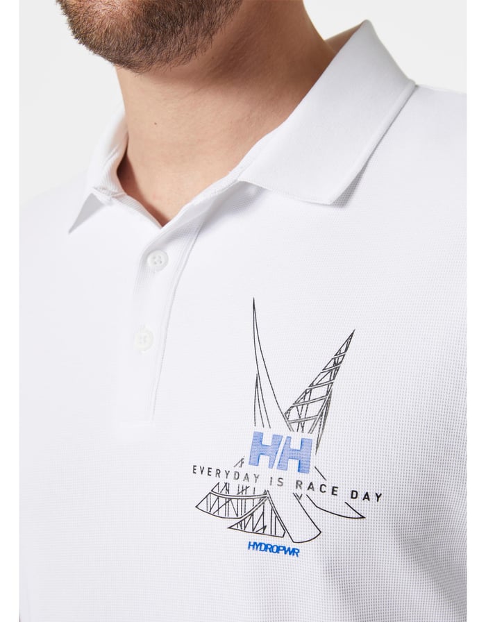 HP Race Polo Yaka Erkek T-Shirt Beyaz / White