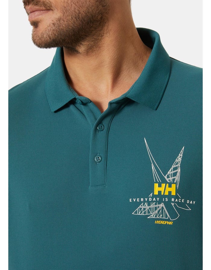 HP Race Polo Yaka Erkek T-Shirt Mavi Tonu / Dark Creek