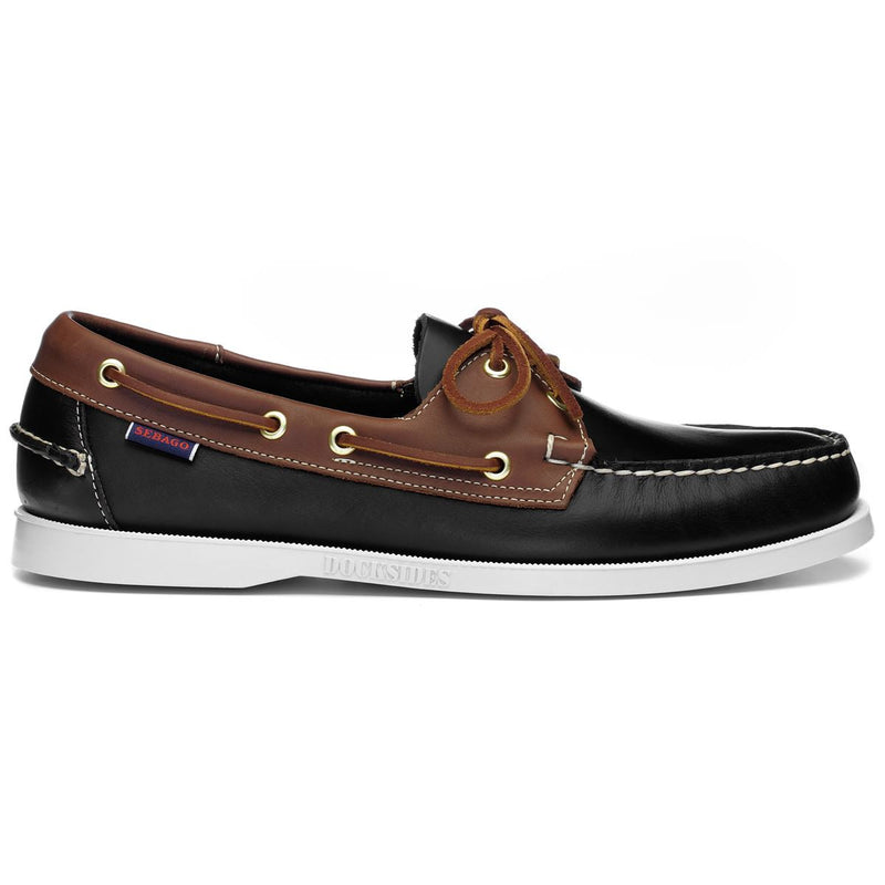 Black Brown Lace-Up Men's Leather Loafer