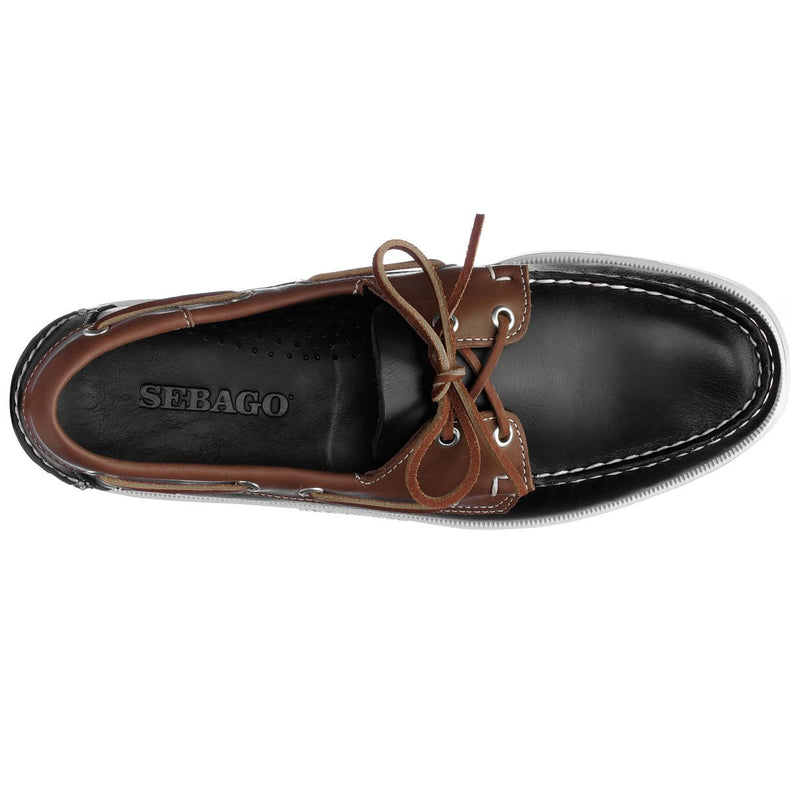 Black Brown Lace-Up Men's Leather Loafer