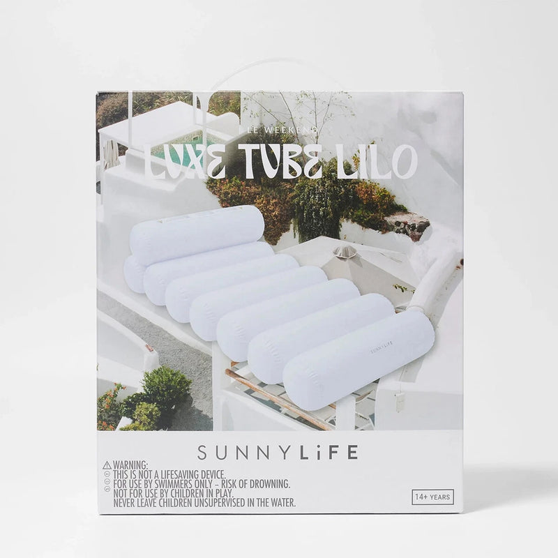 Sunnylife Tube Lilo White Deniz Yatağı