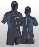 SEAC SUB Başlıklı Erkek Shorty Dalış Kıyafeti – 5mm Neopren Wetsuit
