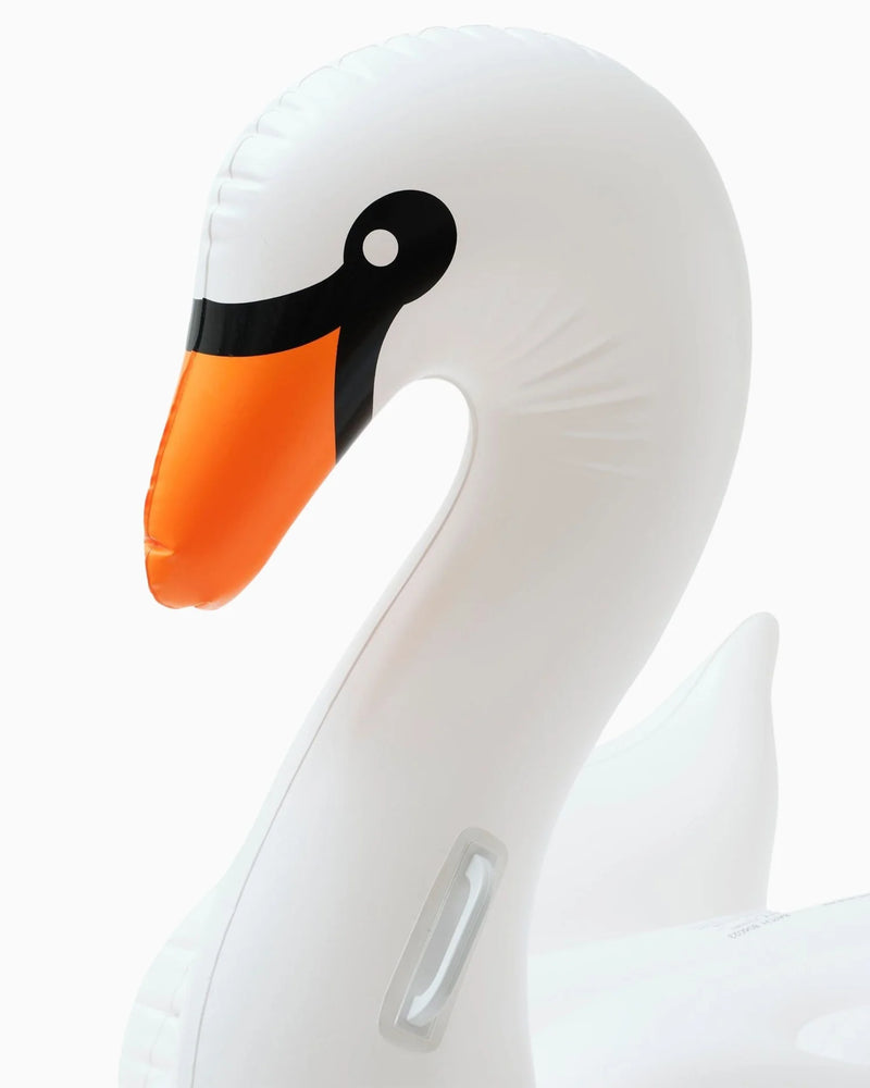Sunnylife The Resort Original Luxe Ride-On Float – Swan Deniz Yatağı