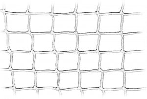 Guardrail Net, Width 45 Cm, White