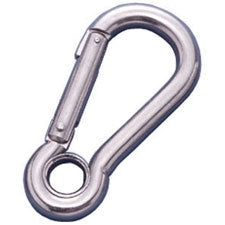 Carabiner, Eyed, Stainless Steel, 8mm