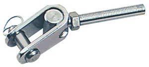 Fork Terminal, Articulated, Stainless Steel, 3mm