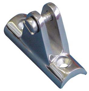 Awning Foot, 22/25/30mm, Screw, Concave Bottom, SS