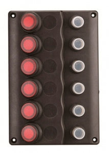 Fuse Panel, Waterproof, Six, 12V