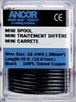 Ancor Mari̇n Cable,Single, 1Mm², Black, 7.6Mt Reel