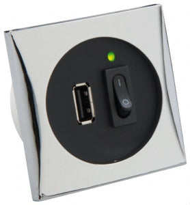 Frilight Usb Pri̇z, 12/24V Gi̇ri̇ş-5V Çikiş, Kromaj