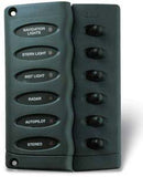 Hella Marine Fuse Panel, 6 Pieces, Gray, 112X158Mm