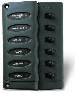 Hella Marine Fuse Panel, 6 Pieces, Gray, 112X158Mm