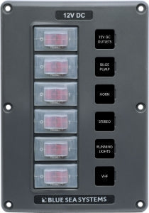 Blue Sea Water Resistant Fuse Panel 6