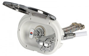 Shower and Socket, With Hose, Hot-Cold Mixer