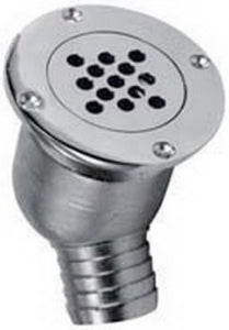 Water Drain, Stainless Steel, Hose Ø 1 1/2"