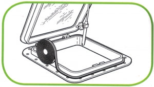 Taco Hatch Tape, 2.44 Meters, 19X6.3Mm