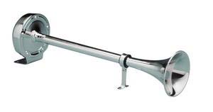 Trumpet Horn, Single, Stainless Steel, 24V, 40Cm