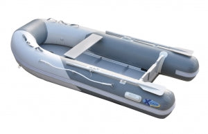 X-Cape Wooden Based Inflatable Boat, Gray, 250 Cm