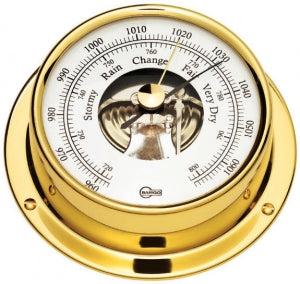 Barigo Tempo S Series Barometer, Brass