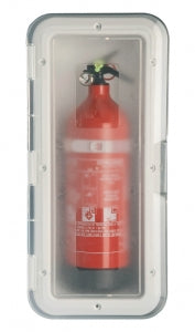 Fire Extinguisher Holder, For 1 Kg, With Transparent Lid