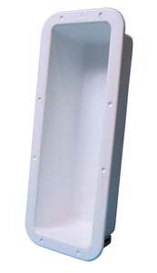 Fire Extinguisher Holder, White Plastic