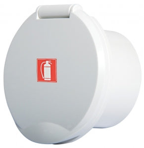 Fire Extinguisher Control Handle Housing, White Abs