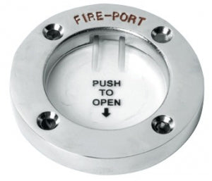 Fire Port, Stainless Steel, Thread Ø 68 Mm