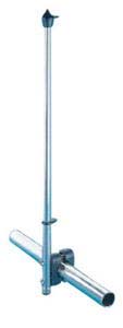 Flagpole, 22/25 Railing Mounting, Length 50cm