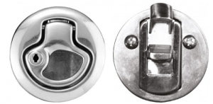 Recessed Handle, Stainless Steel, Ø 5cm, Locked