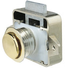 Vetus Lock, Push Type, Satin Chrome Finish, 19Mm