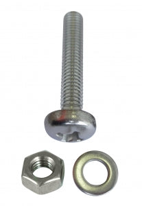 Lentil Head Y.Bolt, Ss304, M4X30, Nut, Washer, 7''