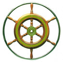 Ahşap/Krom Dümen, Ø 52Cm