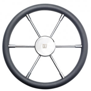 Pro60P Rudder Wheel, Ø 600Mm, Gray P.Urethane