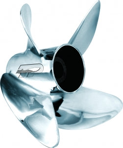 Turning Point 4 Blade Stainless Steel Propeller, Right, 14X17