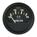 Faria Voltmetre, 10-16V, Ø52Mm, Si̇yah