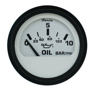 Faria Yağ Basinç Göstergesi̇, 12V, Beyaz