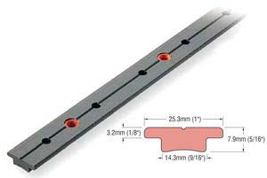 Rc7250-1.0B Aluminum Rail, Black, 1 Meter